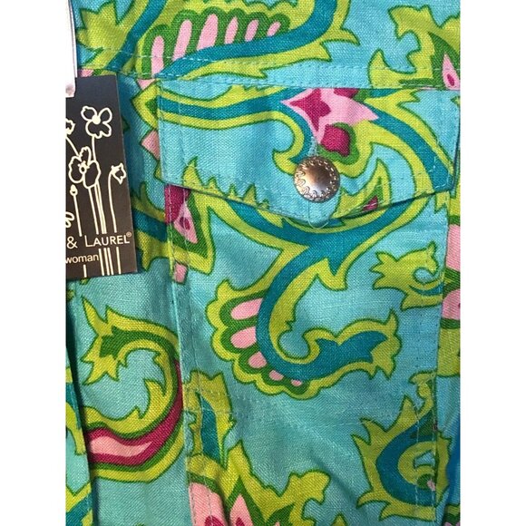 Lucy & Laurel Womens 1x Light Button Jacket - Picture 3 of 6